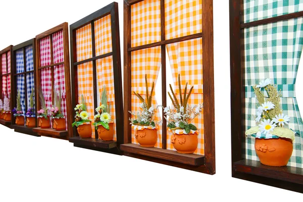 FLOWER WINDOWS — Stock Photo, Image