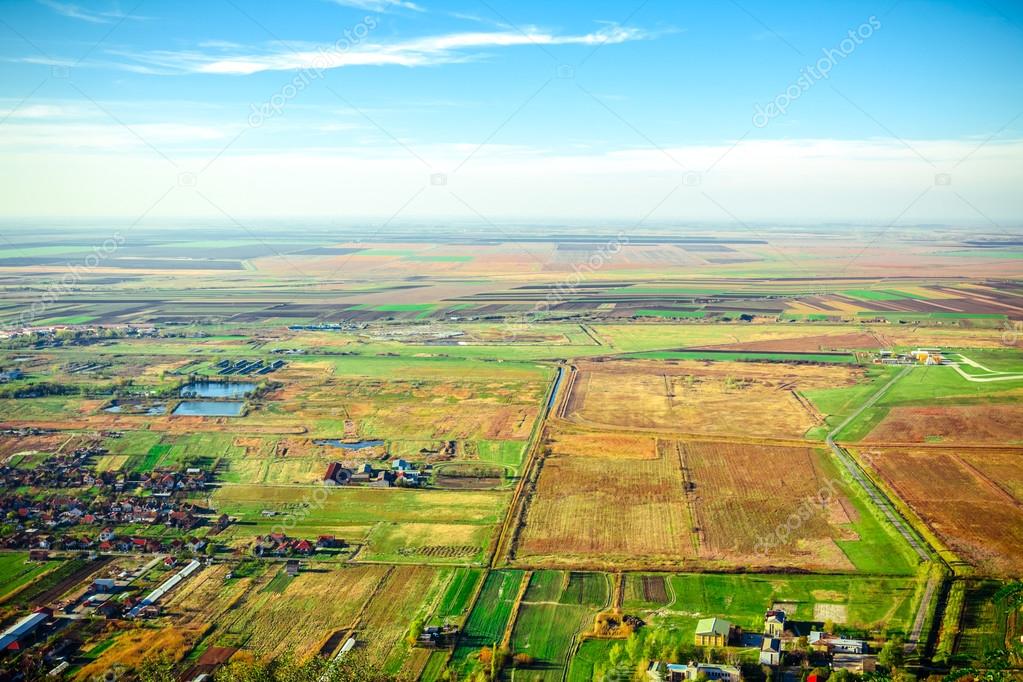 View from above at landscape