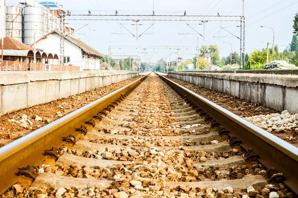 Railway close up — Stock Photo, Image