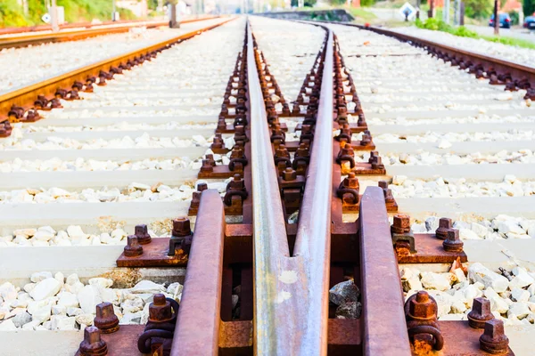 Railway close up. — Stock Photo, Image