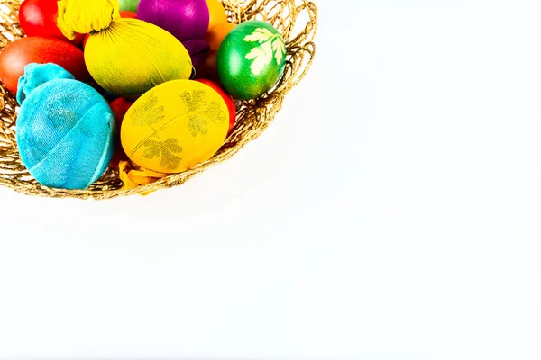 Traditional way of decorating eggs — Stock Photo, Image