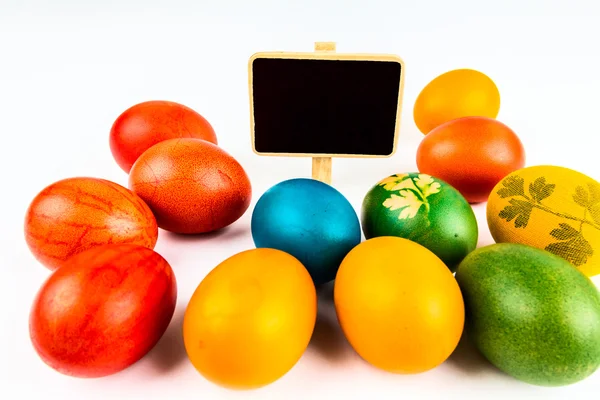 Easter eggs on white — Stock Photo, Image