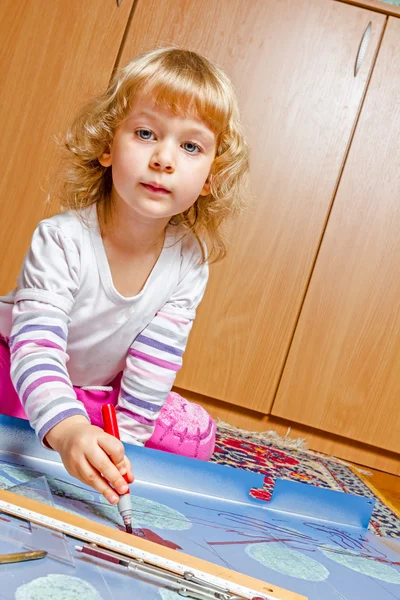 Little engineer, architect — Stock Photo, Image