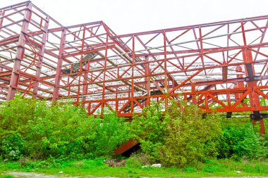 Kırsal terkedilmiş çelik konstrüksiyon