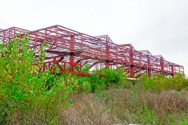Kırsal terkedilmiş çelik konstrüksiyon