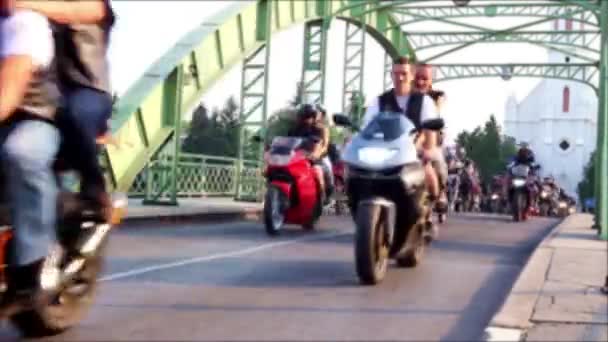 オートバイのライダー — ストック動画