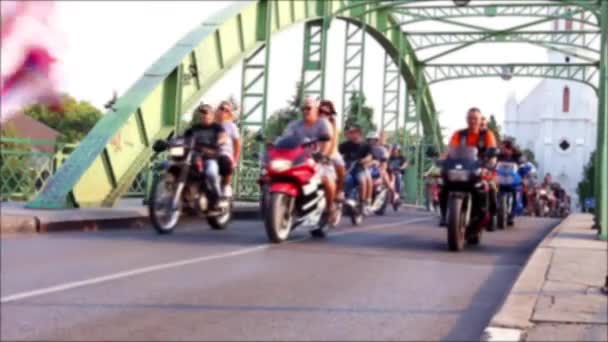 Motorcycle riders — Stock Video