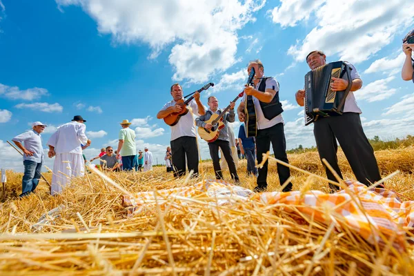 Muzlja Vojvodina Sérvia Julho 2021 Xxxviii Tradicionalmente Colheita Trigo — Fotografia de Stock