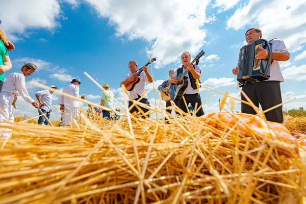 Muzlja Vojvodina Sérvia Julho 2021 Xxxviii Tradicionalmente Colheita Trigo — Fotografia de Stock