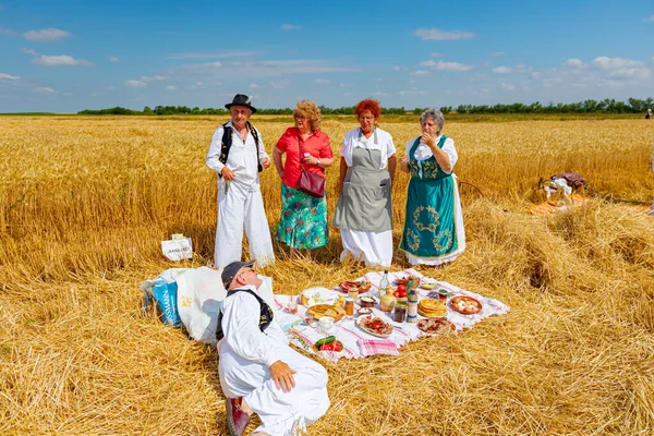 Muzlja Vojvodina Servië Juli 2021 Xxxviii Traditioneel Tarweoogst — Stockfoto