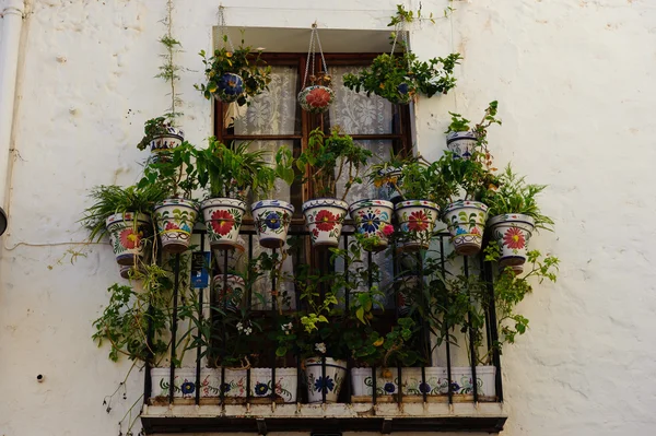 Balkon mit Pflanzen — Stockfoto