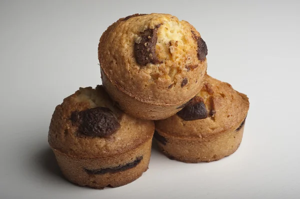 Muffin mit Schokolade — Stockfoto