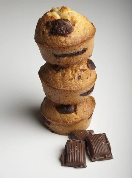 Muffins med choklad — Stockfoto