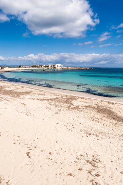 ELS pujols beach formentera island, Akdeniz, İspanya