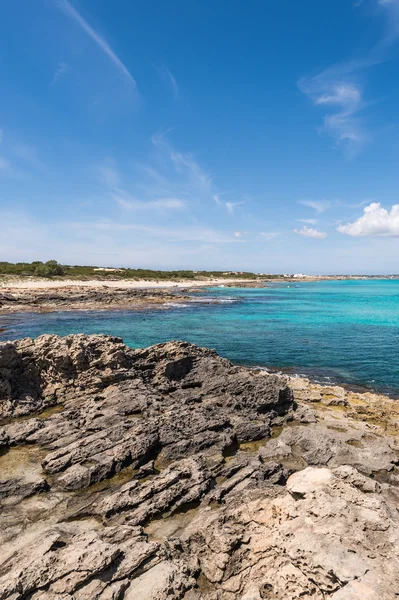 ES calo pobřeží v ostrov formentera — Stock fotografie