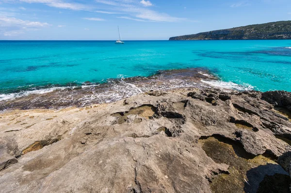 Es Calo coastline in Formentera island — Stock Photo, Image