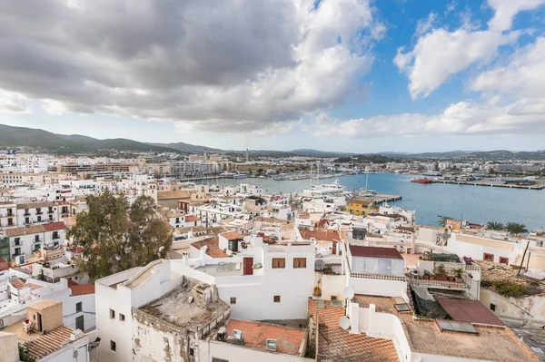 Ibiza Town and harbor, Balearic Islands — Stock Photo, Image