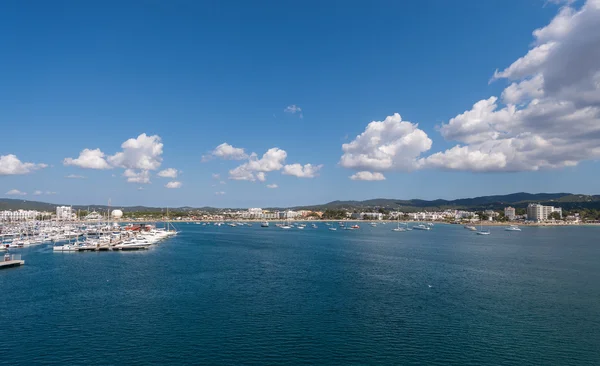 San Antonio town and harbor in Ibiza - Eivissa. Spain, Balearic — Stock Photo, Image
