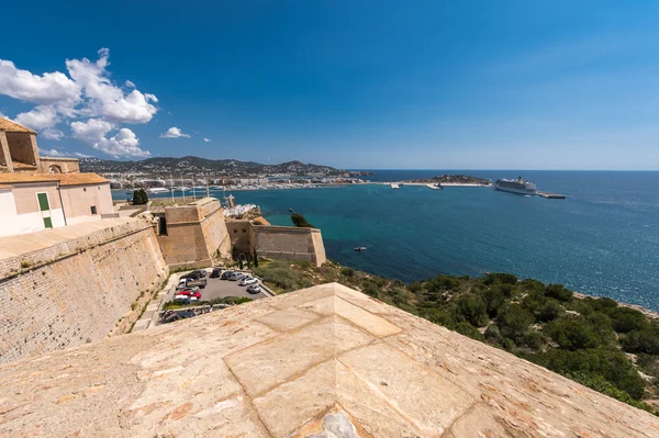 Ibiza - eivissa eski şehir. İspanya, Balear Adaları — Stok fotoğraf
