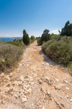Alicante javea harbour beach cityscape görünümü