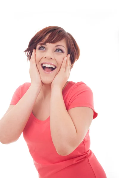 Portrait of a happy young woman — Stock Photo, Image