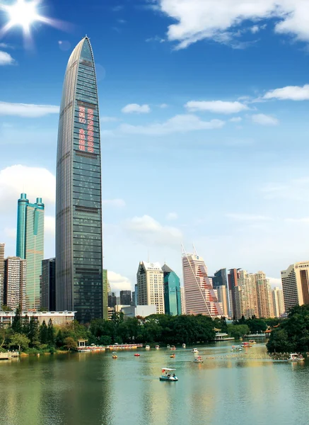 Skyscrapers in Shenzhen, China — Stock Photo, Image