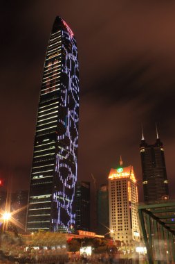ciudad de la noche de shenzhen, chinagece şehir Shenzhen, Çin