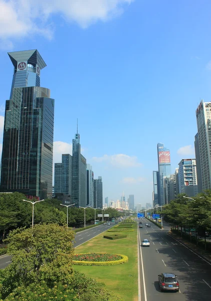 Skyskrapor i shenzhen, Kina — Stockfoto