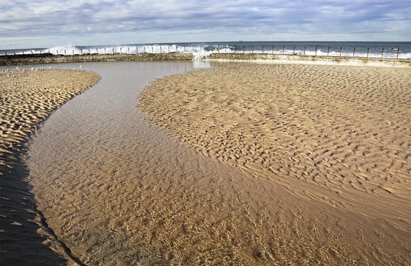 Newcastle beach — Stockfoto