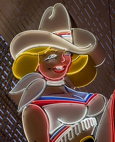 Las Vegas cowgirl — Stok fotoğraf