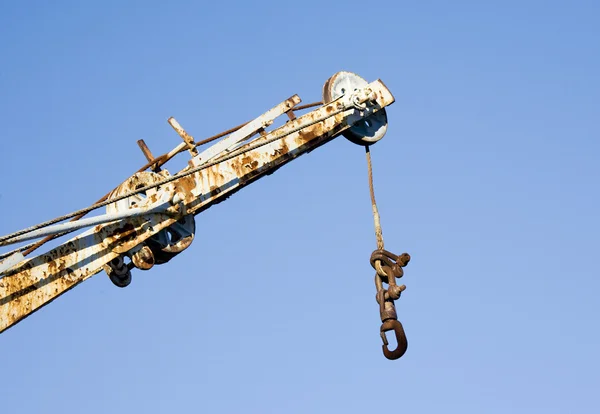 Crane with hook — Stock Photo, Image