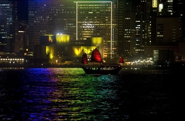 Χονγκ Κονγκ φώτα — Φωτογραφία Αρχείου