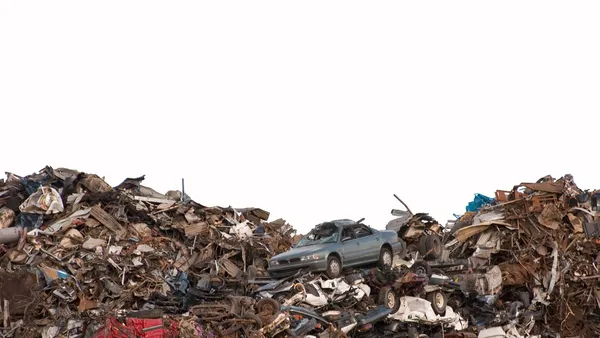 Consumer scrap heap isolated — Stock Photo, Image