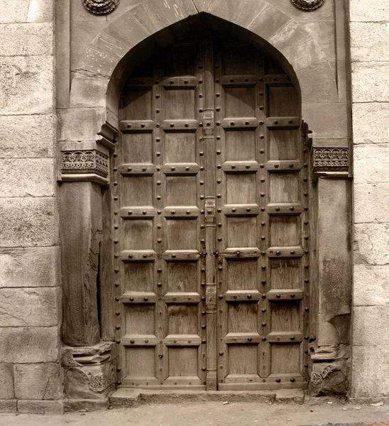 Old door Purana Qala Fort India Delhi — Stock Photo, Image