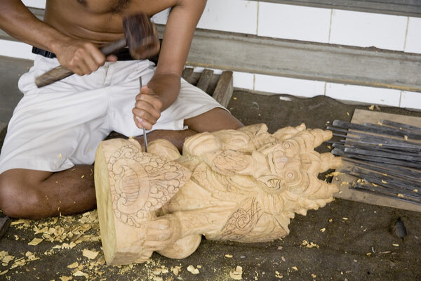 Wood carving