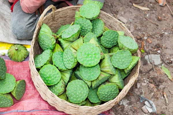 Asya pazarı gıda lotus — Stok fotoğraf