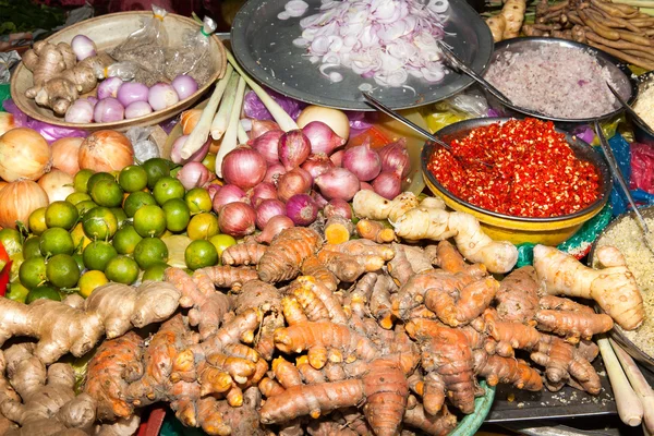 Ingredienti di peperoncino allo zenzero di lime — Foto Stock