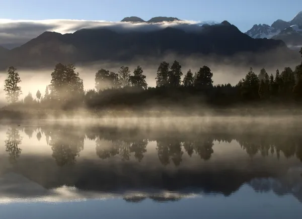 Озеро Матісон Нової Зеландії Стокова Картинка