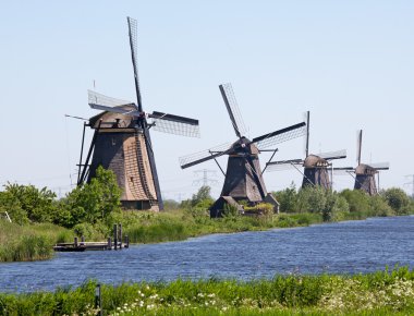 kinderdyk yel değirmenleri Hollanda
