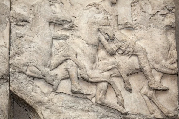 Вкрадені elgin marbles в Британському музеї — стокове фото