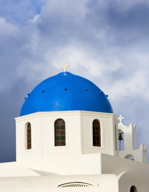 santorini, Yunanistan bina