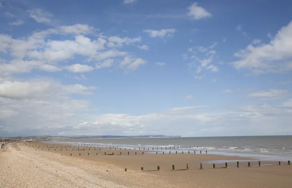 Erosão do mar perto de Eastbourne — Fotografia de Stock