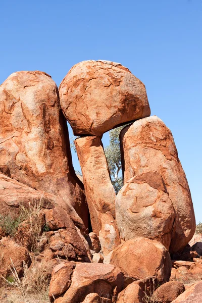 Giant boulders Devils Marbles Australia Royalty Free Stock Images