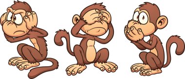 Cartoon monkeys