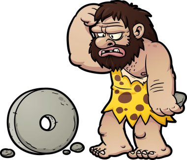 Cartoon caveman clipart
