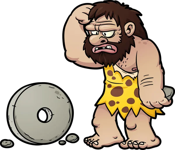 Cartoon caveman — Stock Vector