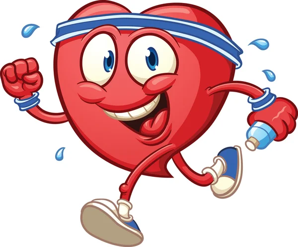 Ejercicio cardíaco — Vector de stock