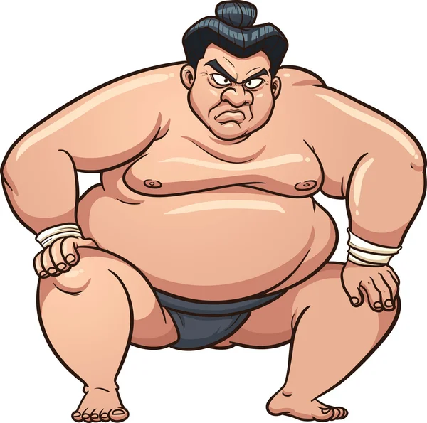 Sumo wrestler — Stock Vector