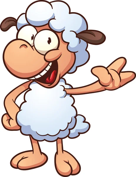 Cartoon schapen — Stockvector