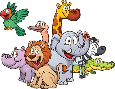 Afrika safari hayvanlar